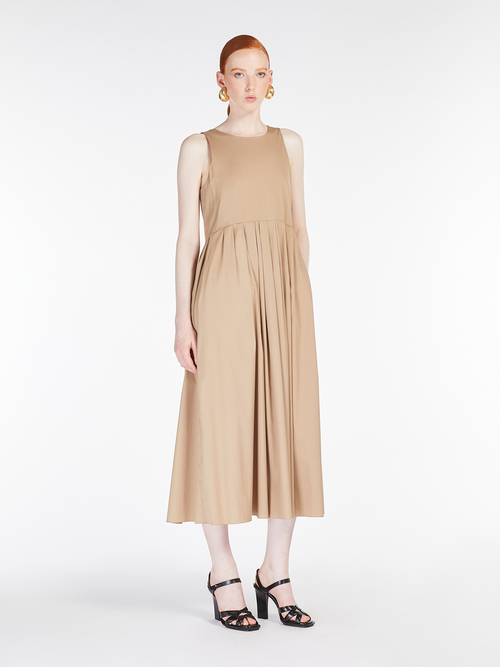 コットン ポプリン ドレス 詳細画像 キャメル 7