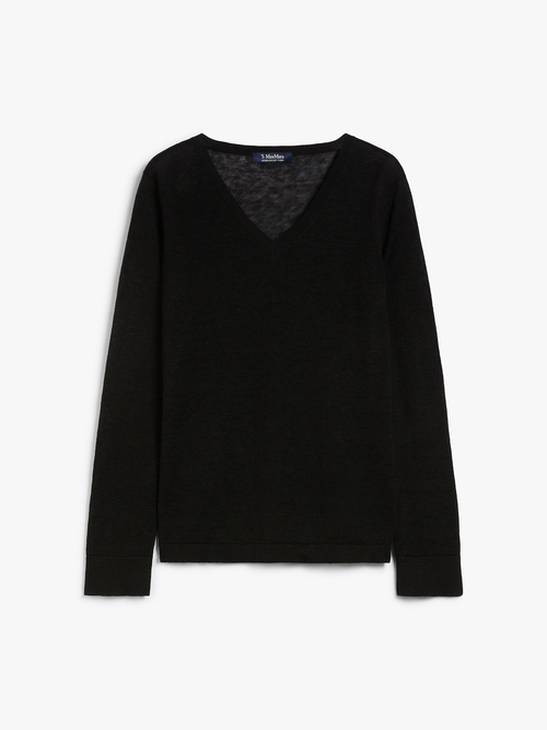 ピュア リネン ニット 詳細画像 ブラック 3