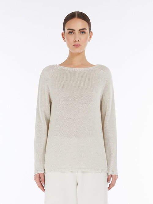 ピュア リネン ニット