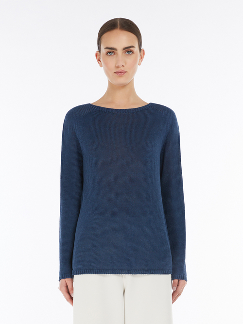 ピュア リネン ニット