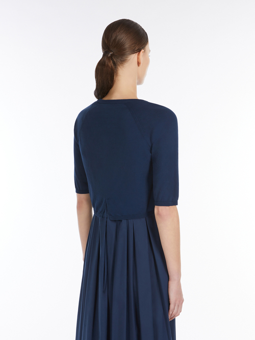 ピュア コットン ボレロ カーディガン 詳細画像 ウルトラマリン 2