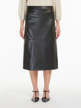 エコレザー ジャージー スカート