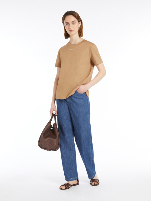 ピュア コットン ジャージー Tシャツ 詳細画像 キャメル 11